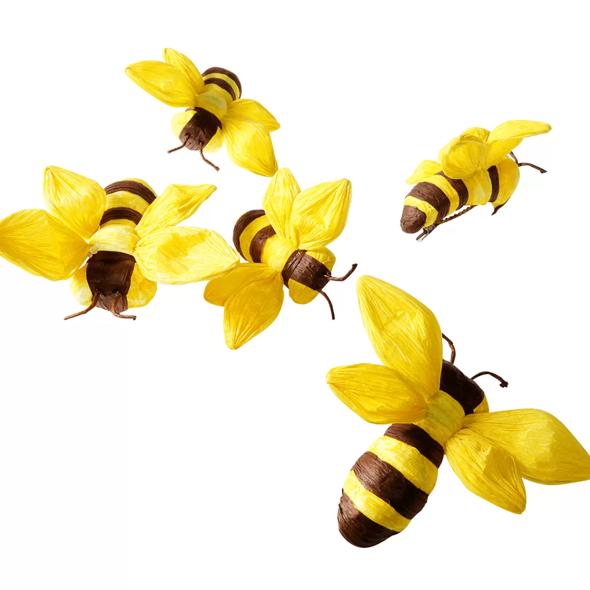 DecoWoerner Abeilles Déco 10-14 Cm, 5 Pces