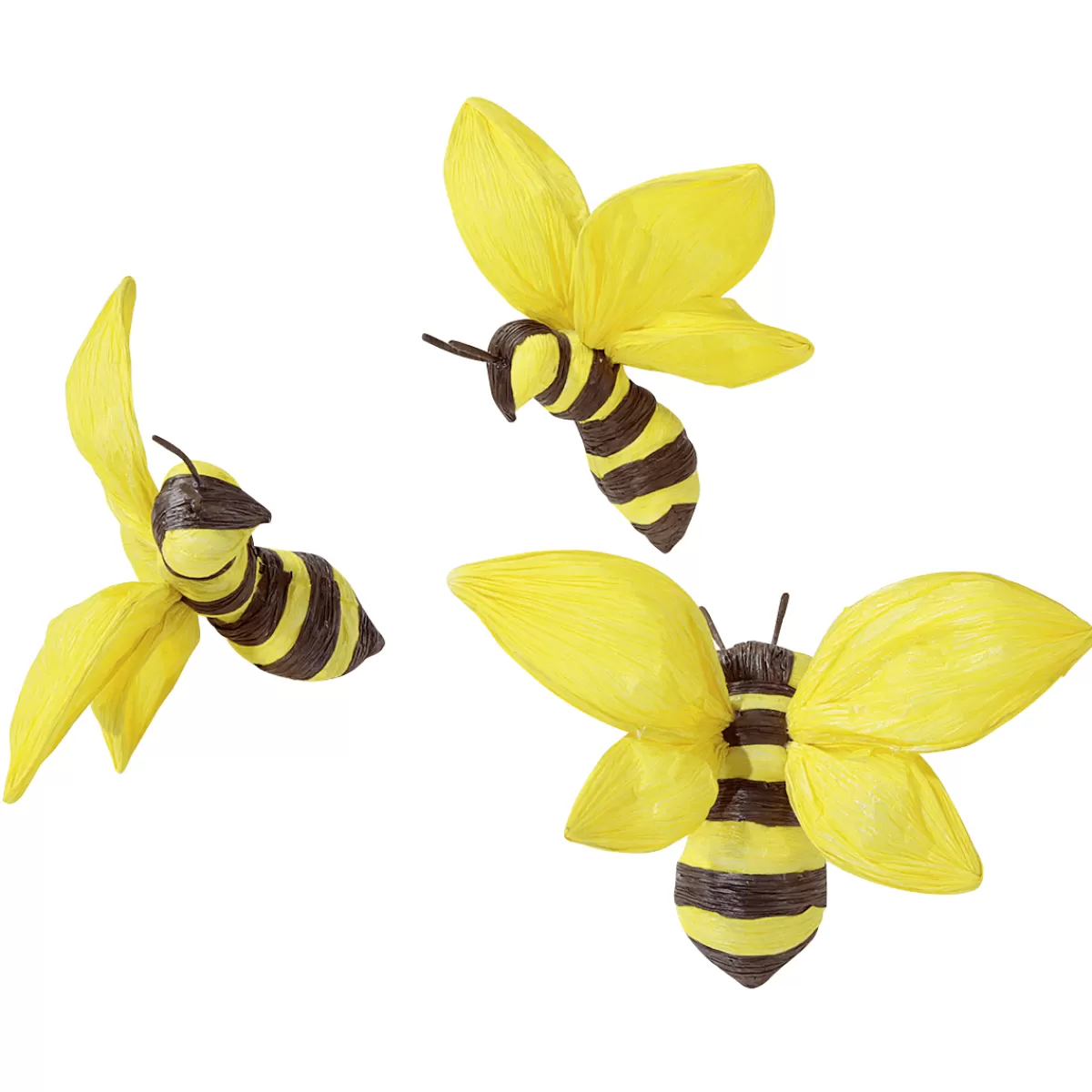 DecoWoerner Abeilles Déco 26 Cm, 3 Pces