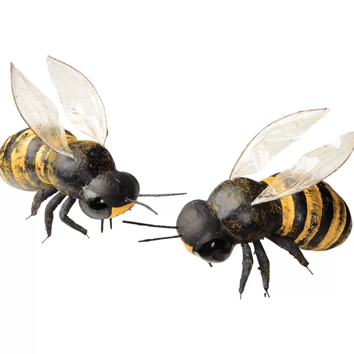 DecoWoerner Abeilles Factices Déco 15 Cm, 2 Pces