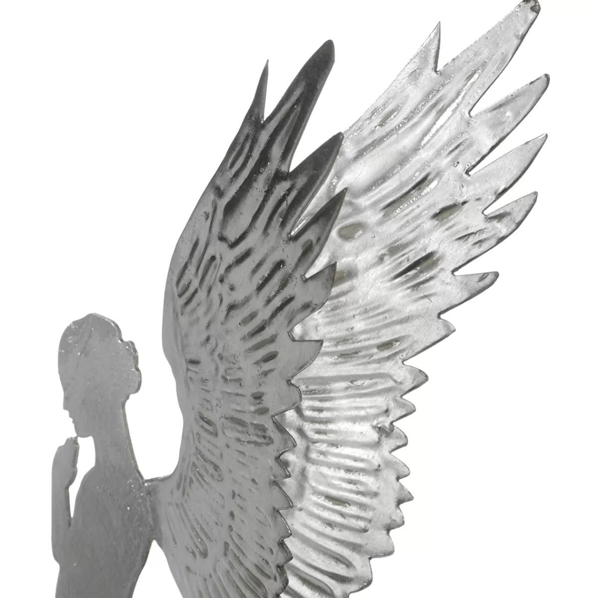 ange_en_mtal_dcoratif_aspect_feuille_dargent_54_cm_3-1.webp DecoWoerner Ange En Métal Décoratif Aspect Feuille D', 54 Cm