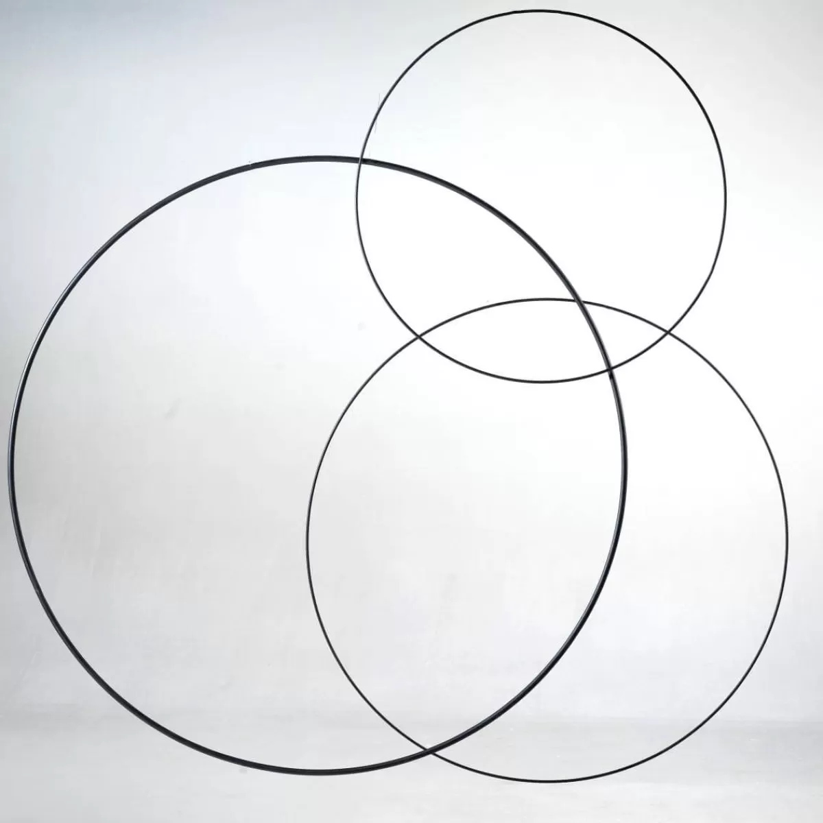 DecoWoerner Anneau Déco En Métal, Entre 58 Et 60 Cm Ø