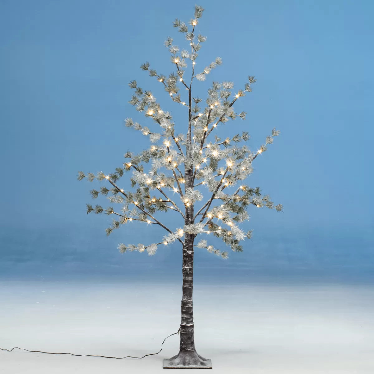 DecoWoerner Arbre à LED Blanc Chaud 150 Cm