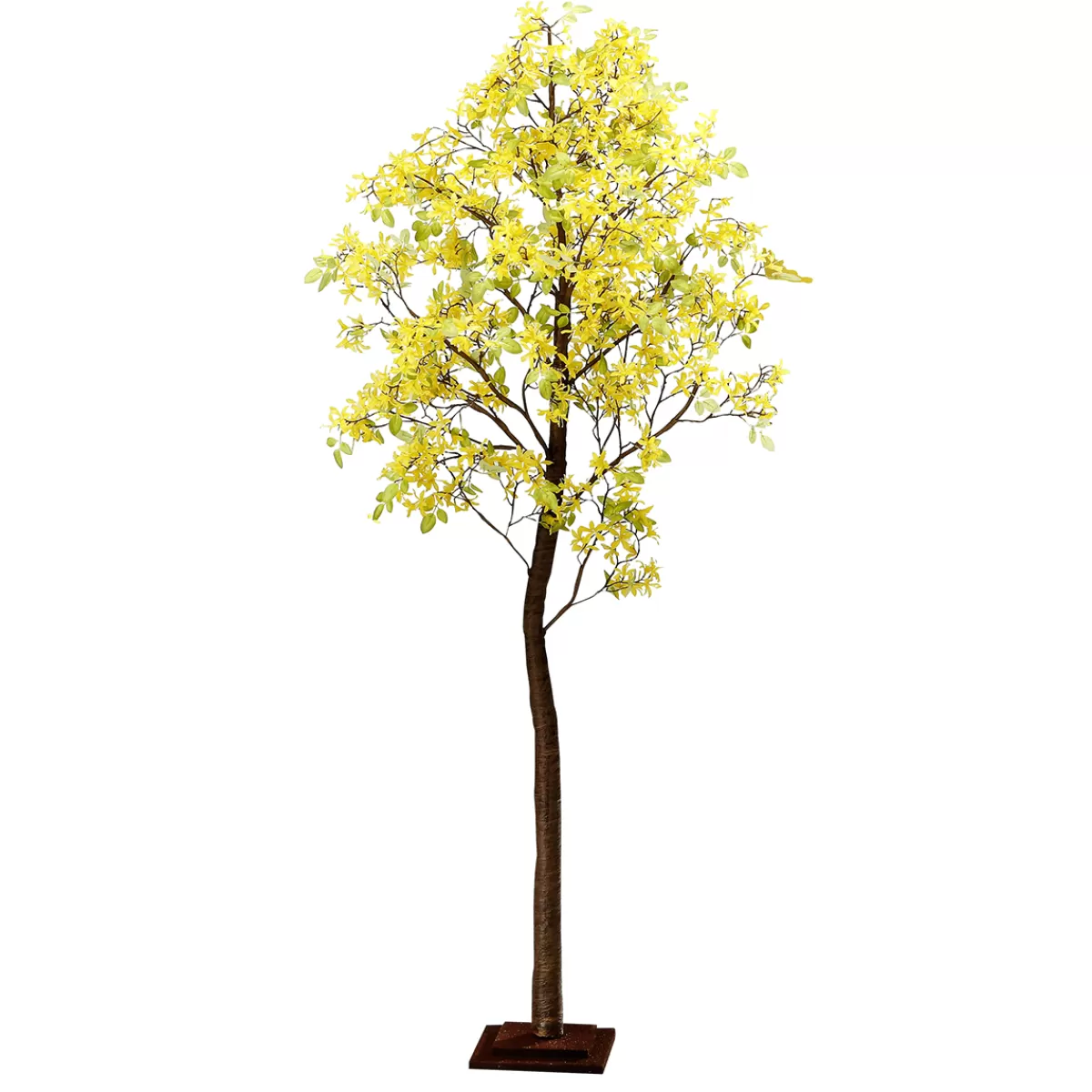 DecoWoerner Arbre Artificiel De Forsythia Avec Pied 200 Cm