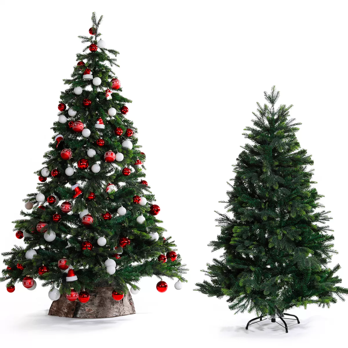 DecoWoerner Arbre De Noël Artificiel Sapin Noble Avec LED 210 Cm