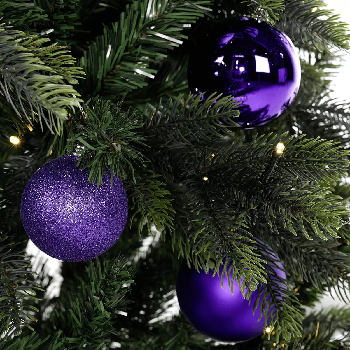 DecoWoerner Arbre De Noël Artificiel Sapin Noble Avec LED 210 Cm