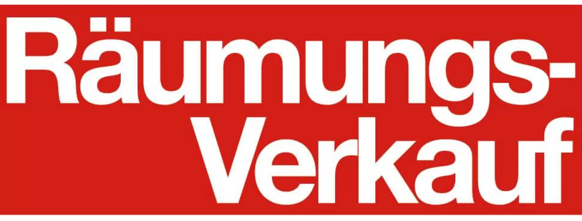 DecoWoerner Autocollant "Räumungs-Verkauf" (Liquidation Totale)