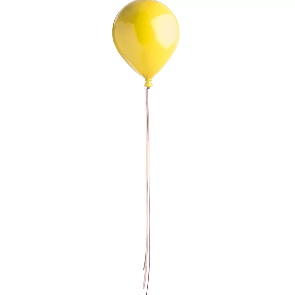 DecoWoerner Ballon En Plastique Jaune Ø 28 Cm