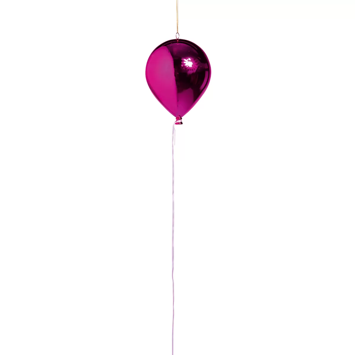 DecoWoerner Ballon En Plastique Pink Métallique Ø 20 Cm