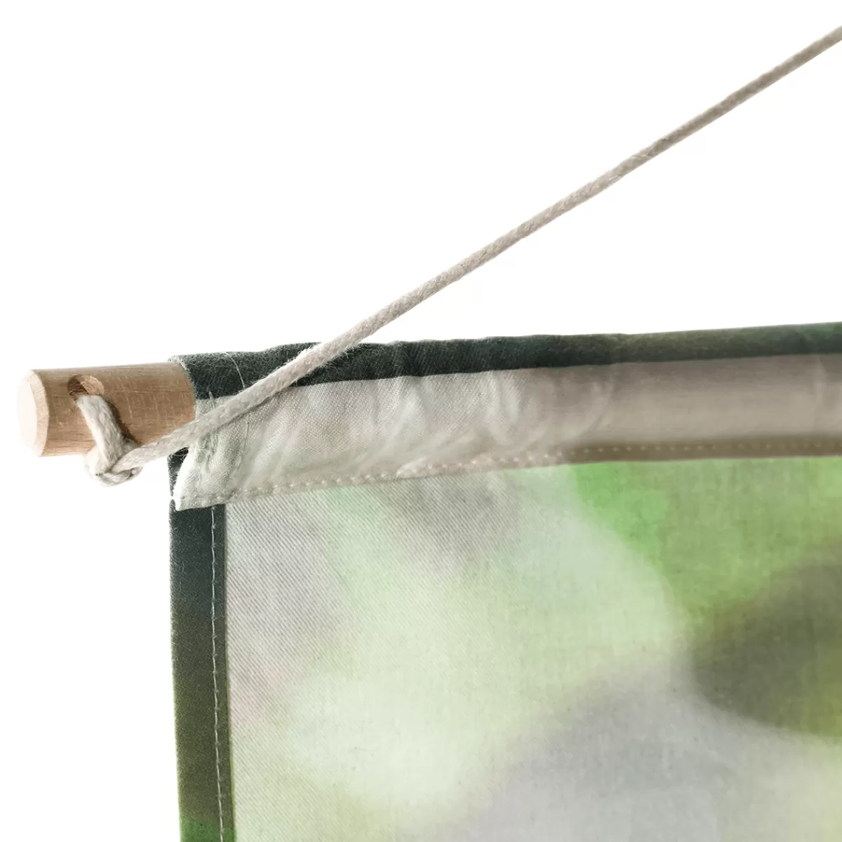 DecoWoerner Bannière En Tissu De Fibres Naturelles Résistant à La Lumière "Forêt De Bouleaux" En Coton 100 X 200 Cm