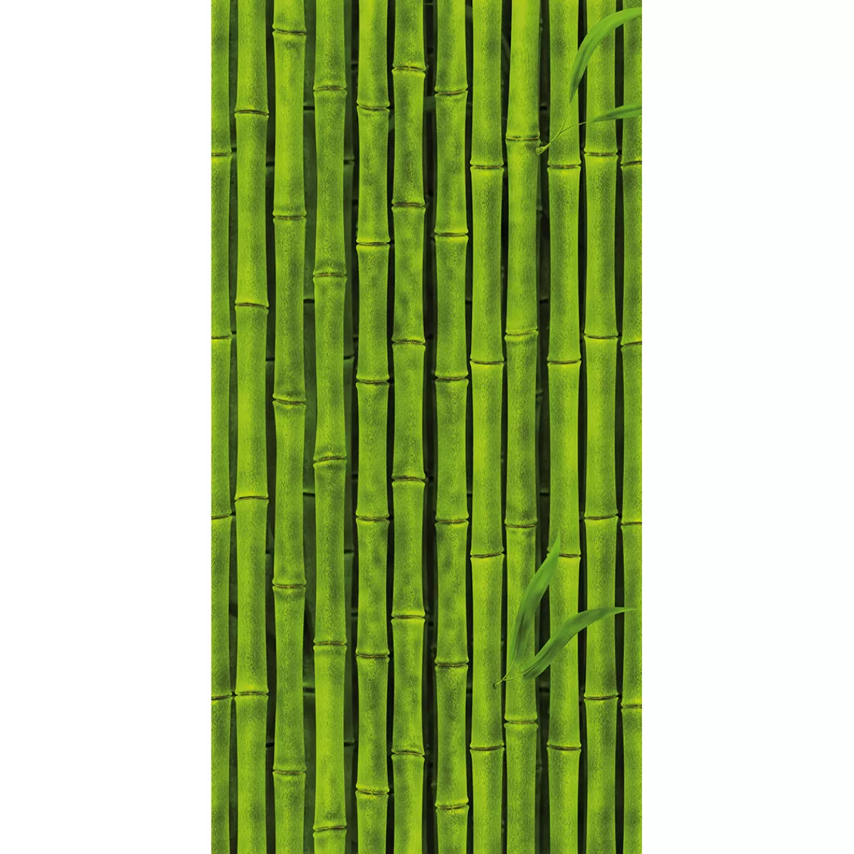 DecoWoerner Bannière En Tissu Ignífuga "tiges De Bambou es" En Tissu Pour Drapeau 100 X 200 Cm