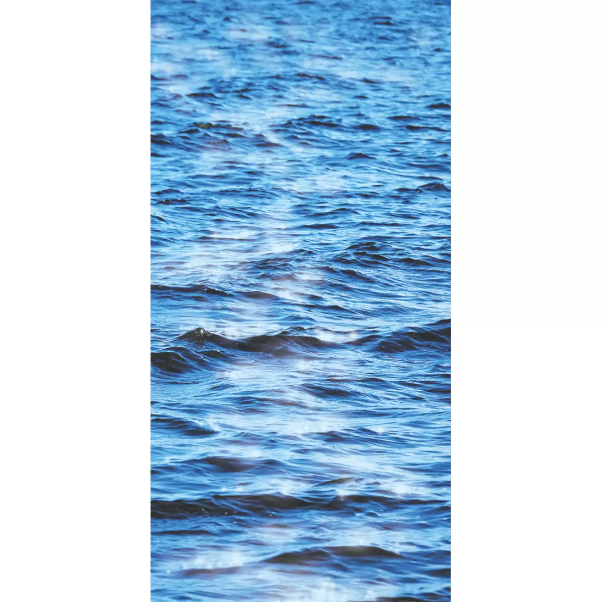 DecoWoerner Bannière En Tissu Ignifugé "Eau" En Tissu Pour Drapeau 100 X 200 Cm