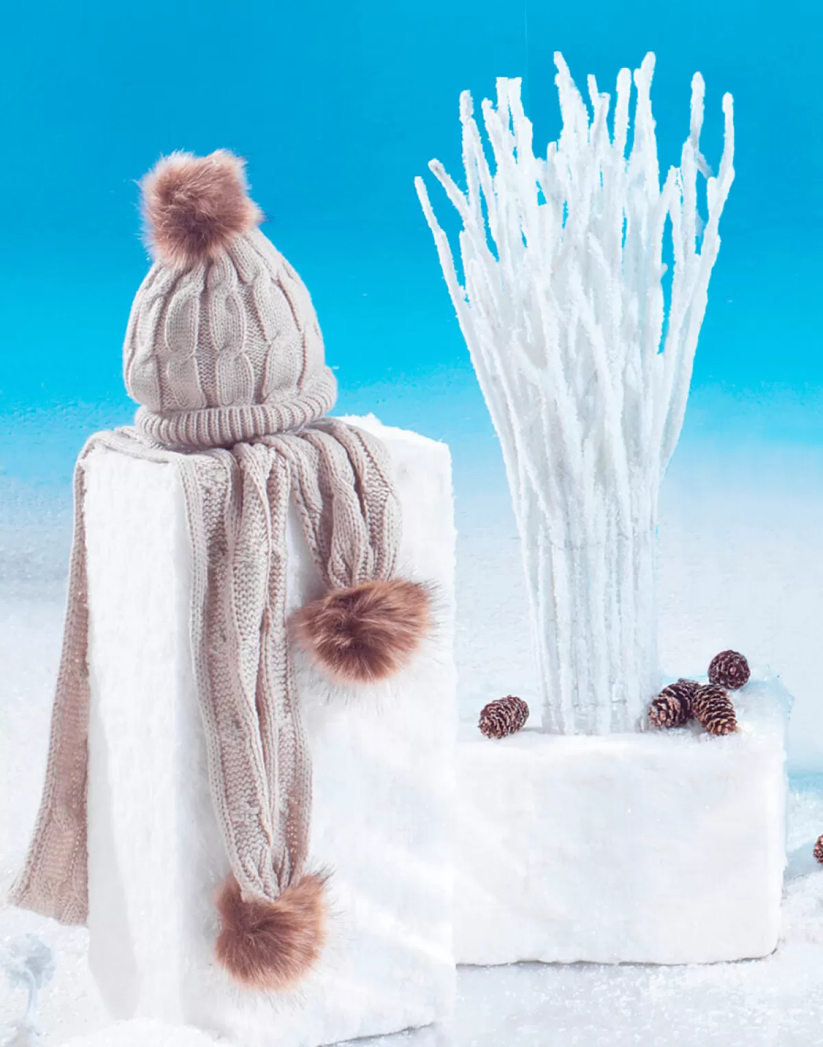 DecoWoerner Bloc De Glace Déco, 50 X 20 X 25 Cm