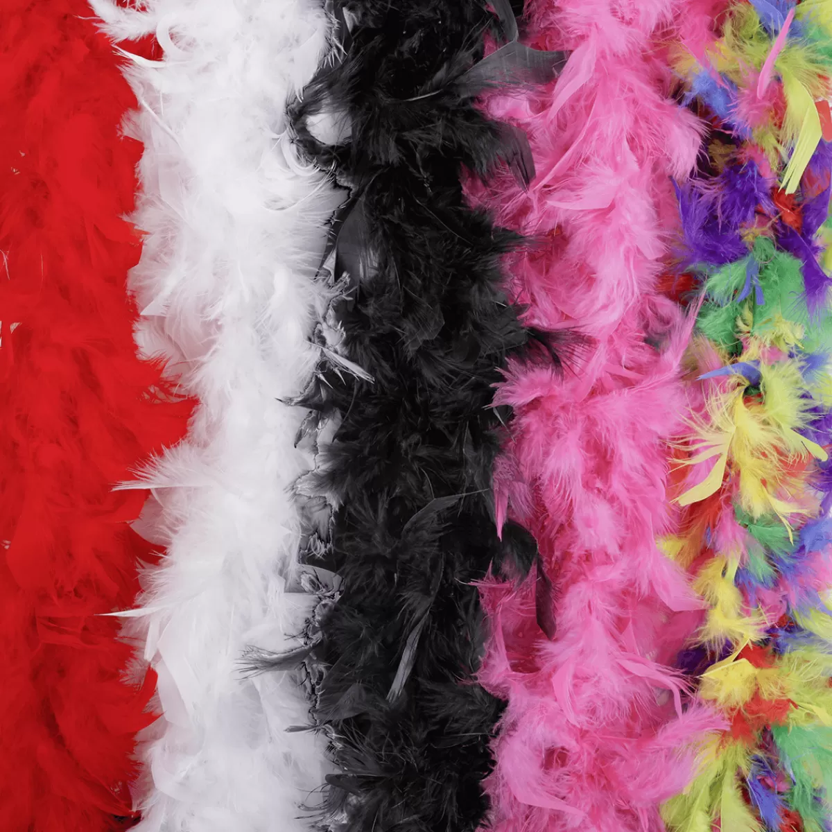 DecoWoerner Boa En Plumes, Coloré, 180 Cm