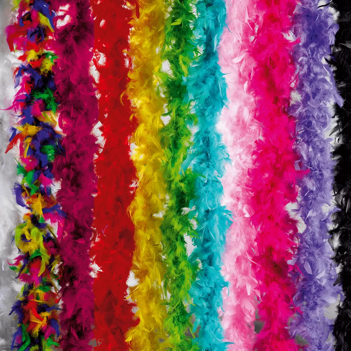 DecoWoerner Boa En Plumes, Coloré, 180 Cm