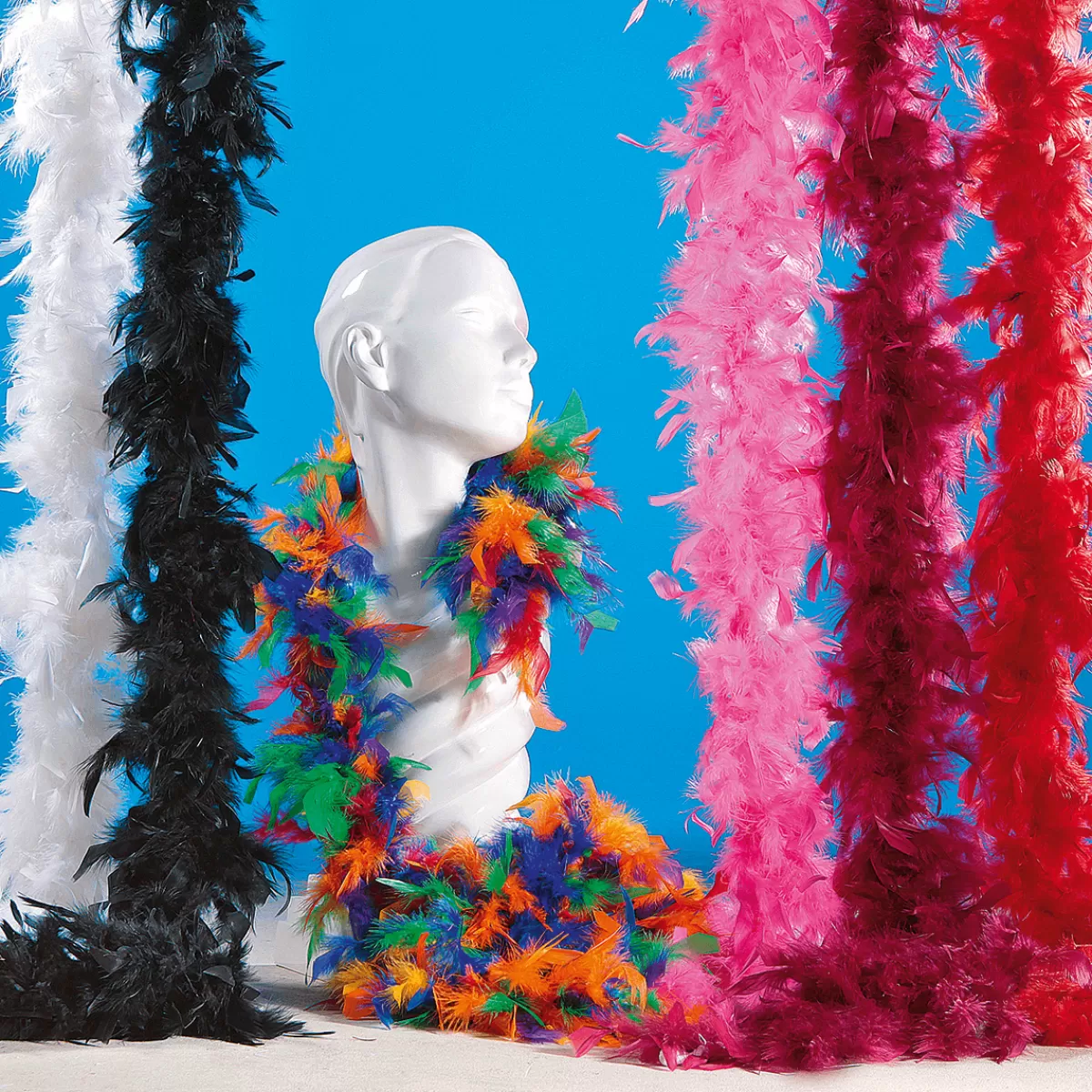 DecoWoerner Boa En Plumes, Coloré, 180 Cm