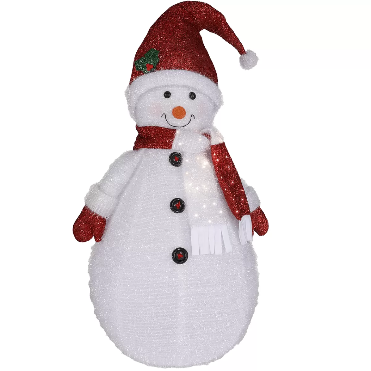 DecoWoerner Bonhomme De Neige XL En Polyester 120 Cm