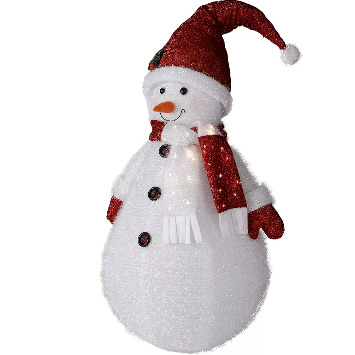 DecoWoerner Bonhomme De Neige XL En Polyester 120 Cm