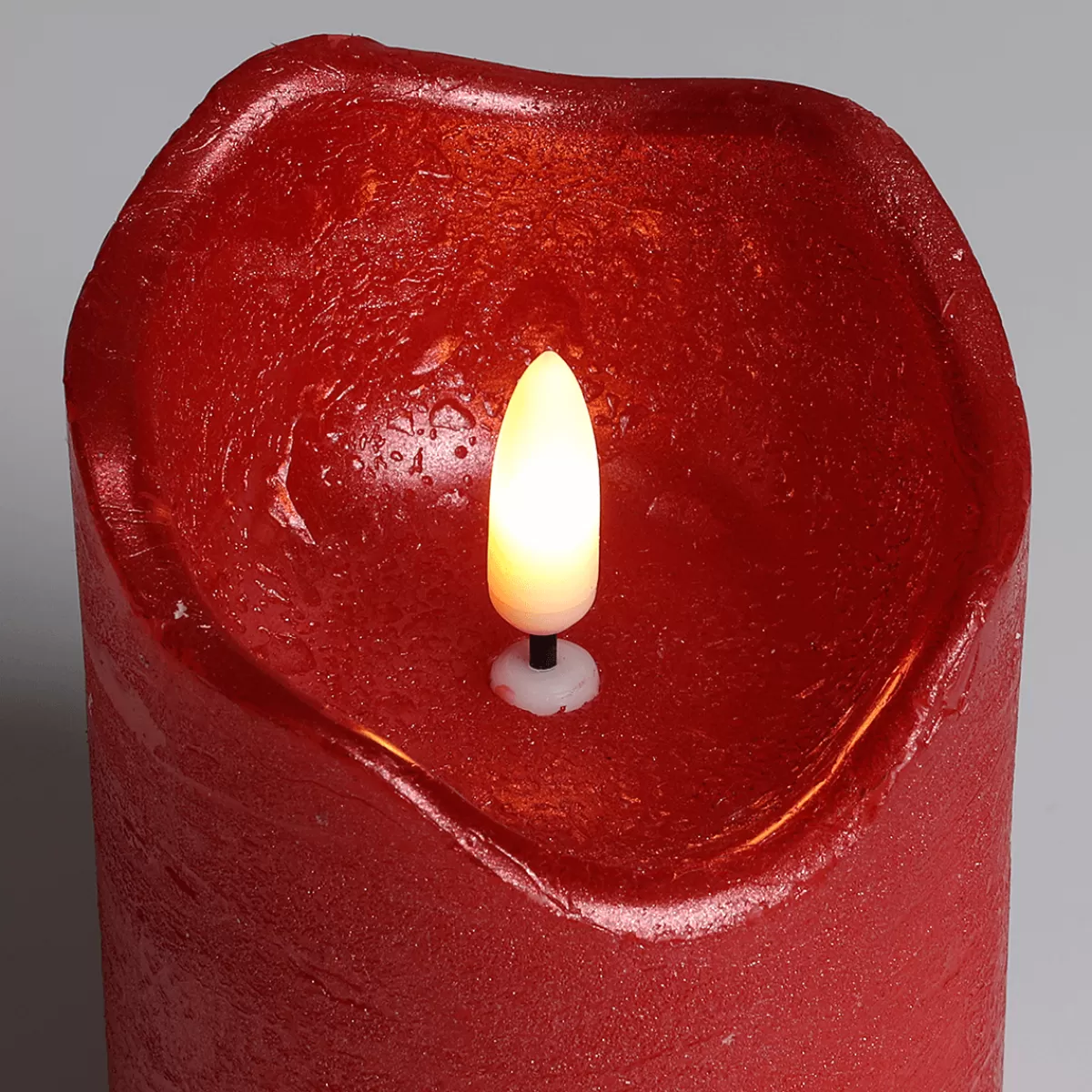 DecoWoerner Bougie LED Cire 7,5 Cm Ø, 10 Cm De Haut