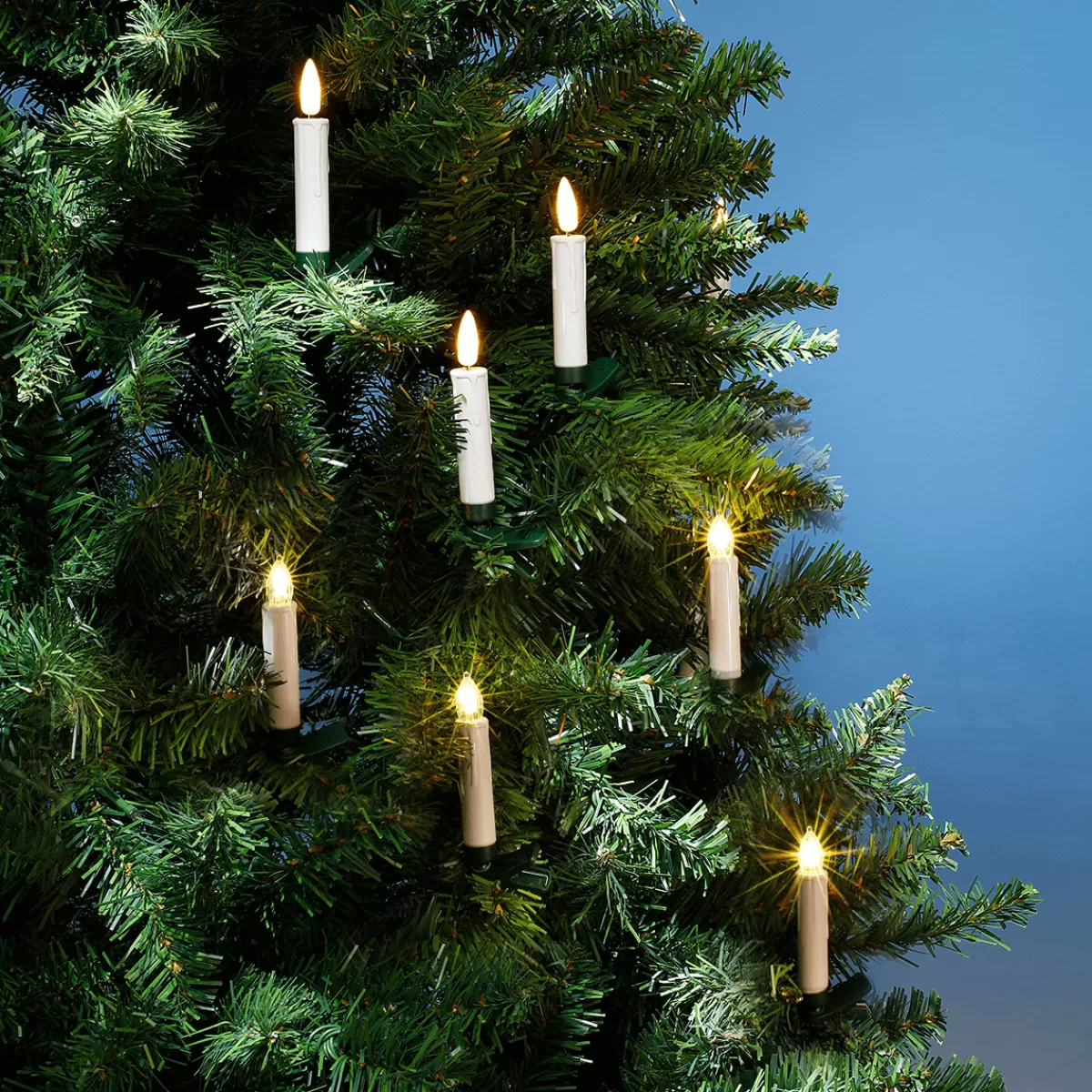 DecoWoerner Bougies Décoratives LED Crème/ Chaud 10 Cm