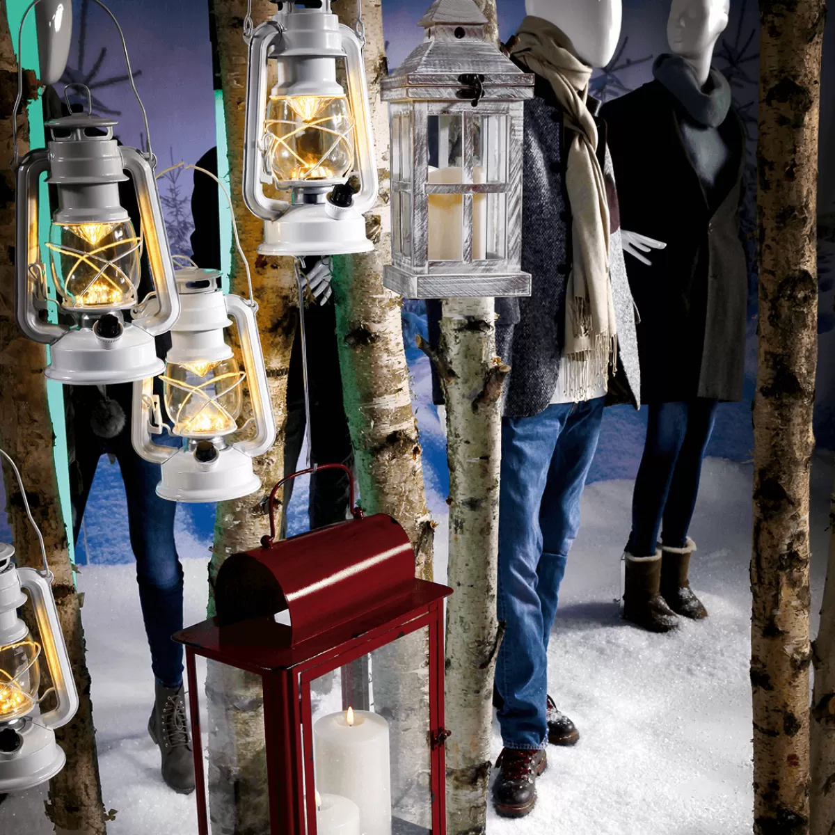 DecoWoerner Bougies Pilier En Cire LED 24 Cm, Lot De 2