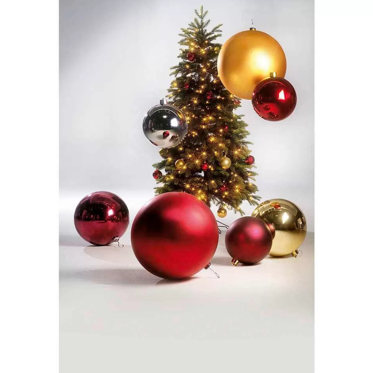 DecoWoerner Boule De Noël XXL ée Brillante, 30 Cm