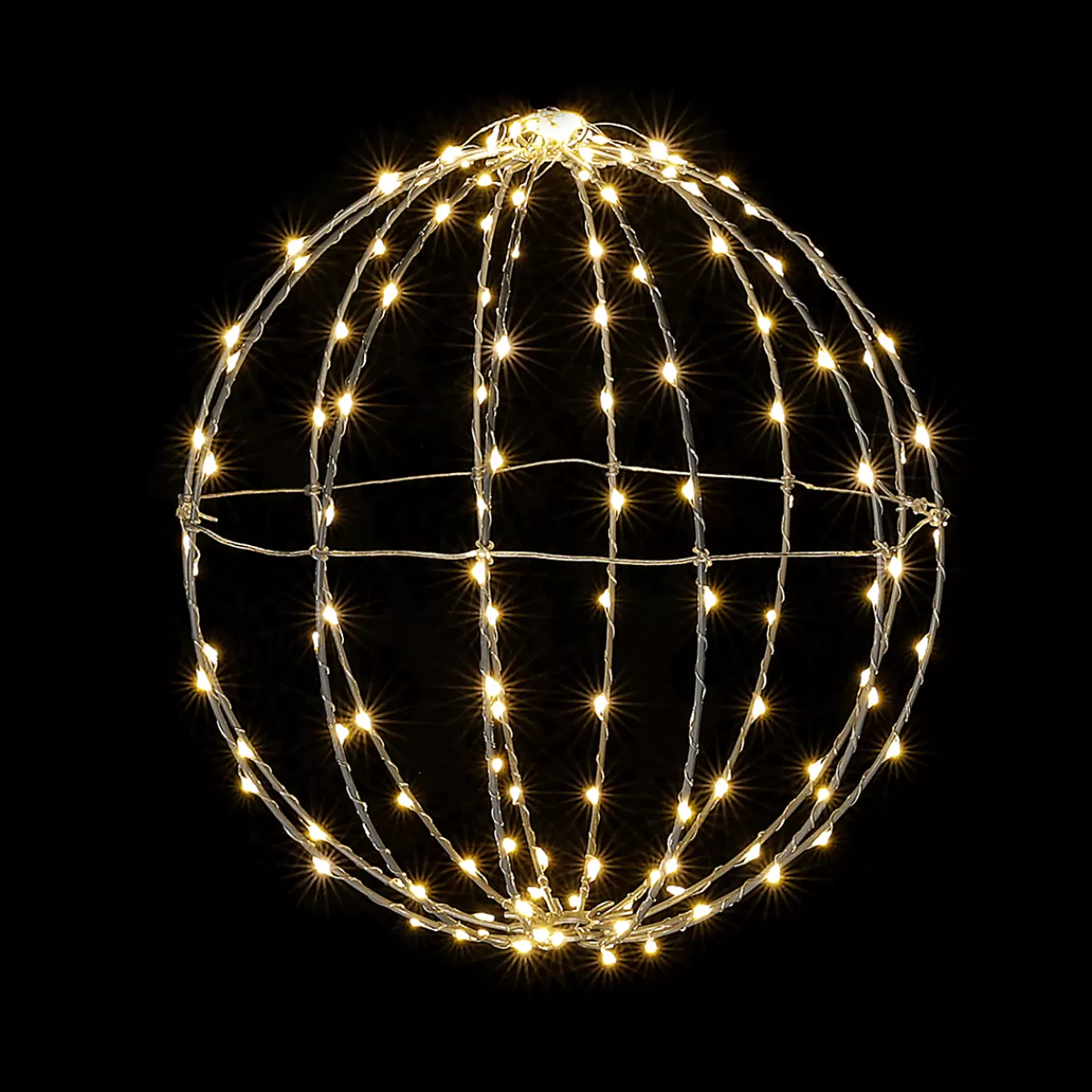 DecoWoerner Boule Lumineuse à LED Pour L'ext., LED Chaude - Blanc, Ø 30 Cm