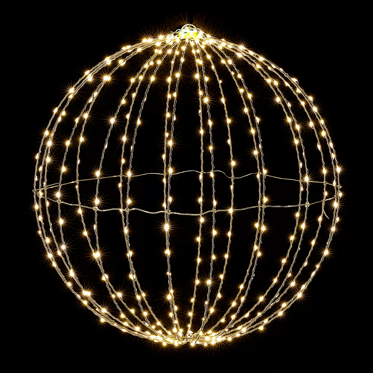 DecoWoerner Boule Lumineuse à LED Pour L'ext., LED Chaude - Blanc, Ø 50 Cm