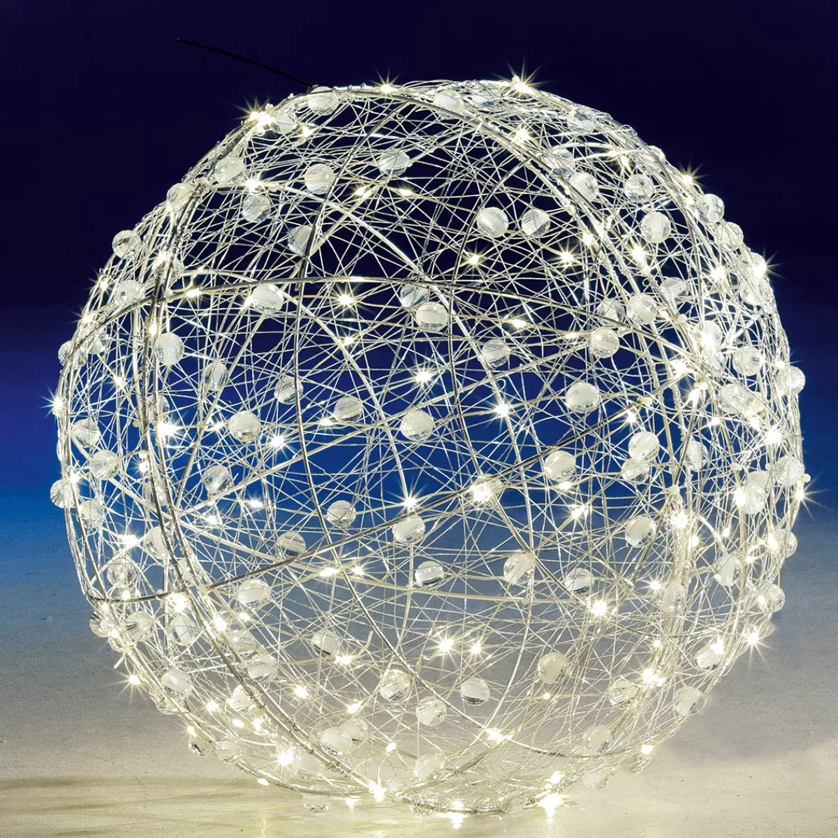 DecoWoerner Boule Lumineuse En Fil De Fer LED Ø 45 Cm