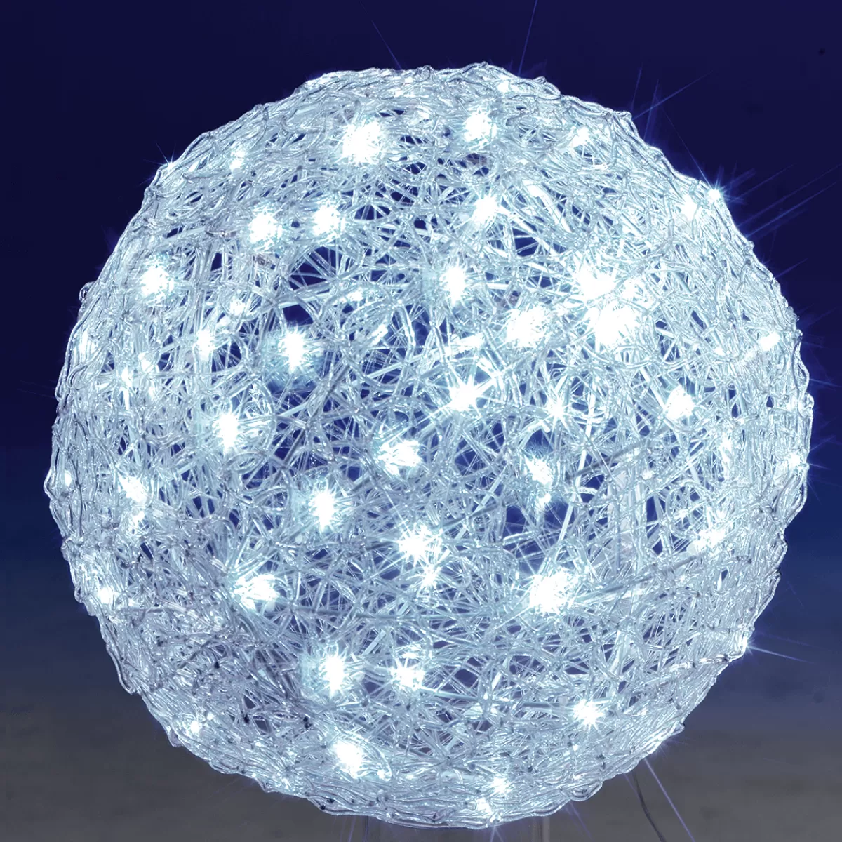 DecoWoerner Boule Lumineuse LED En Fibres Acryliques, Ø 50 Cm