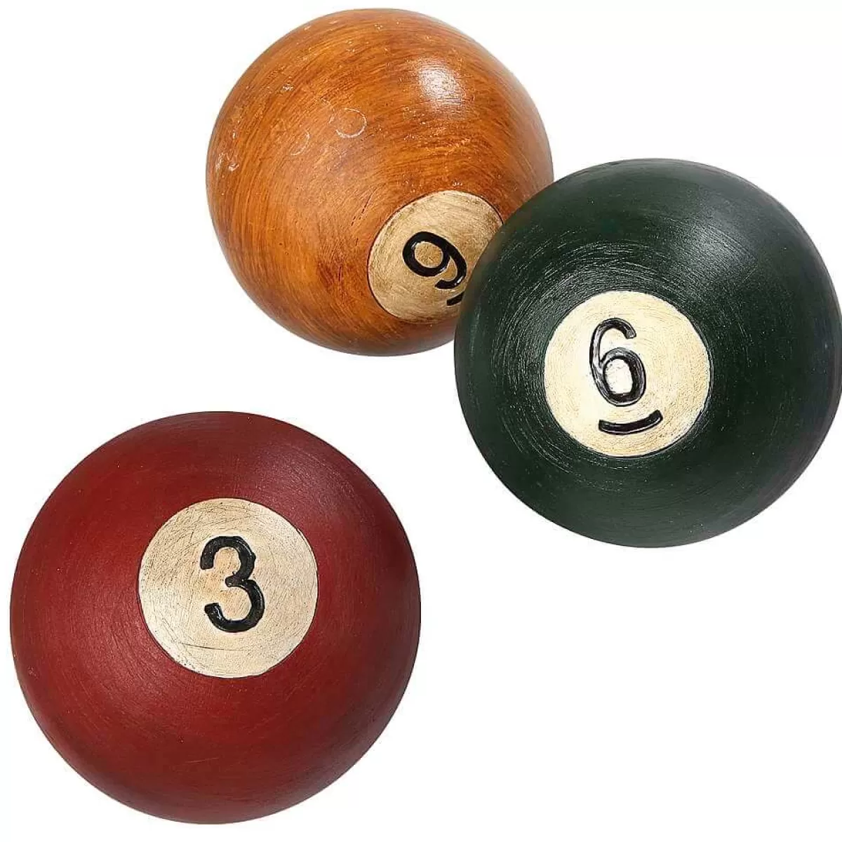 DecoWoerner Boules De Billard Déco 3 Pces Ø 13 Cm