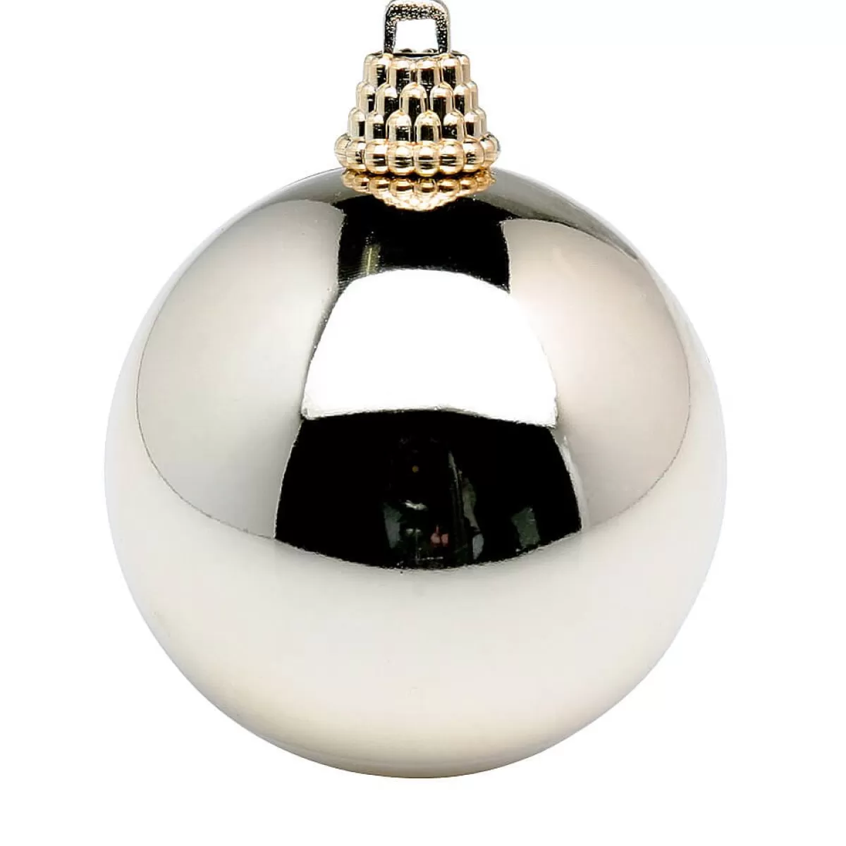 DecoWoerner Boules De Noël Brillantes, Champagne, En Plastique, Ø 6 Cm - 24 Pièces