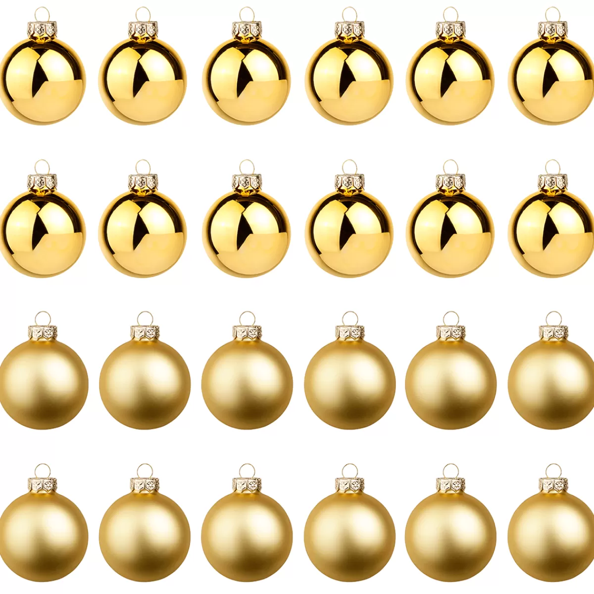 DecoWoerner Boules De Noël En Verre Dé Foncé 6 Cm Ø - 24 Pièces