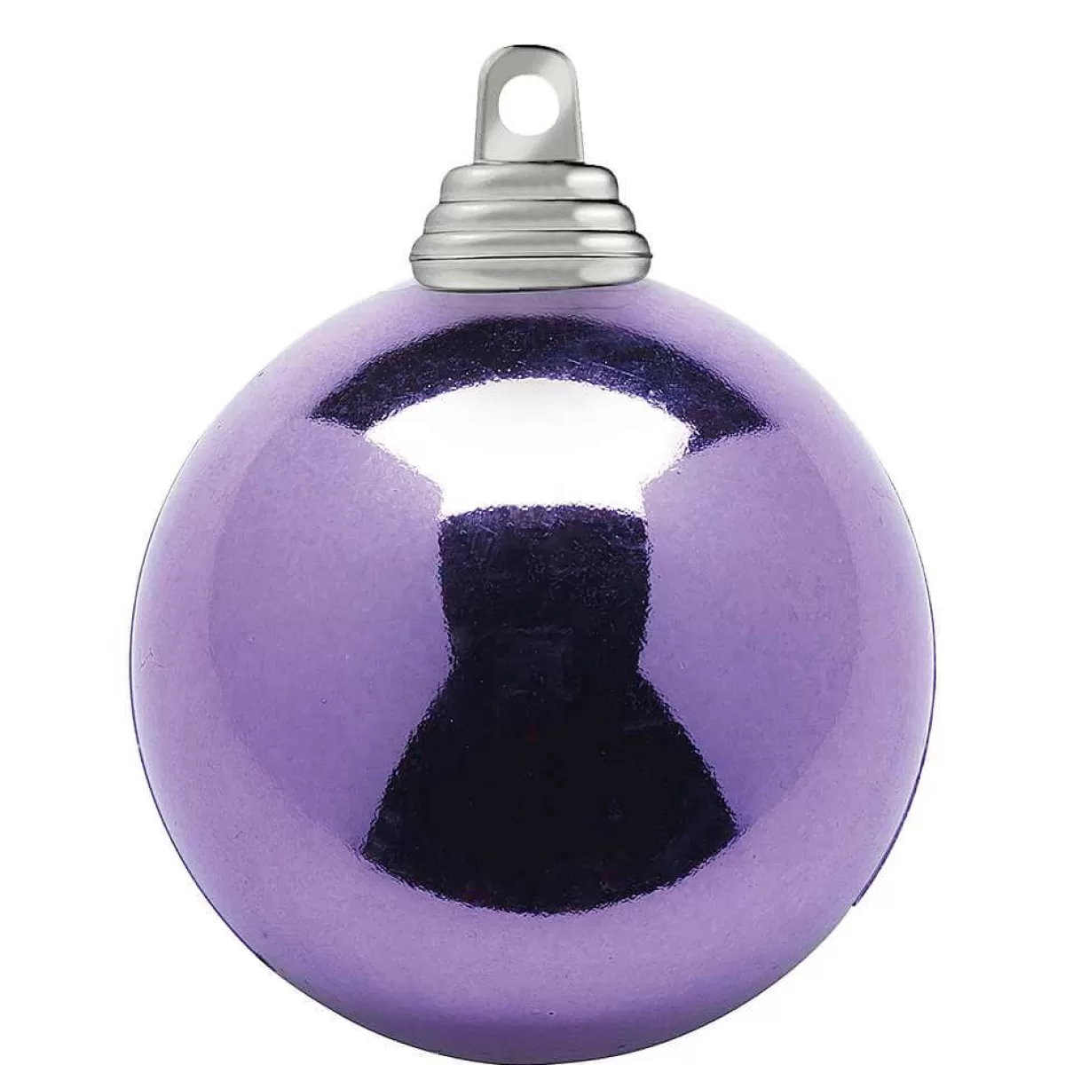 DecoWoerner Boules De Noël Lavande, Brillantes, En Plastique Difficilement Inflammable, 6 Cm Ø - 24 Pièces