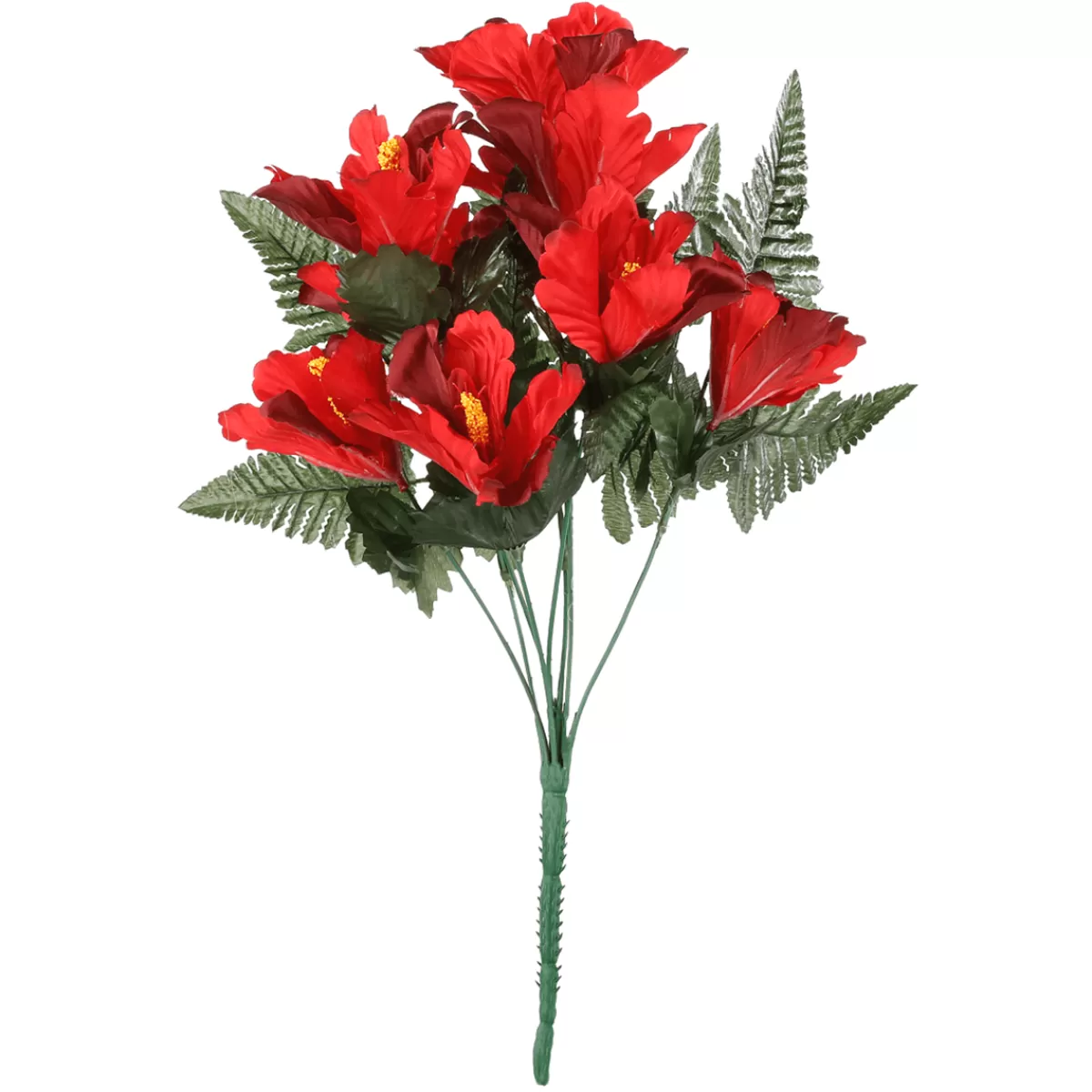 DecoWoerner Bouquet De Fleurs Artificielles D'hibiscus, 46 Cm,