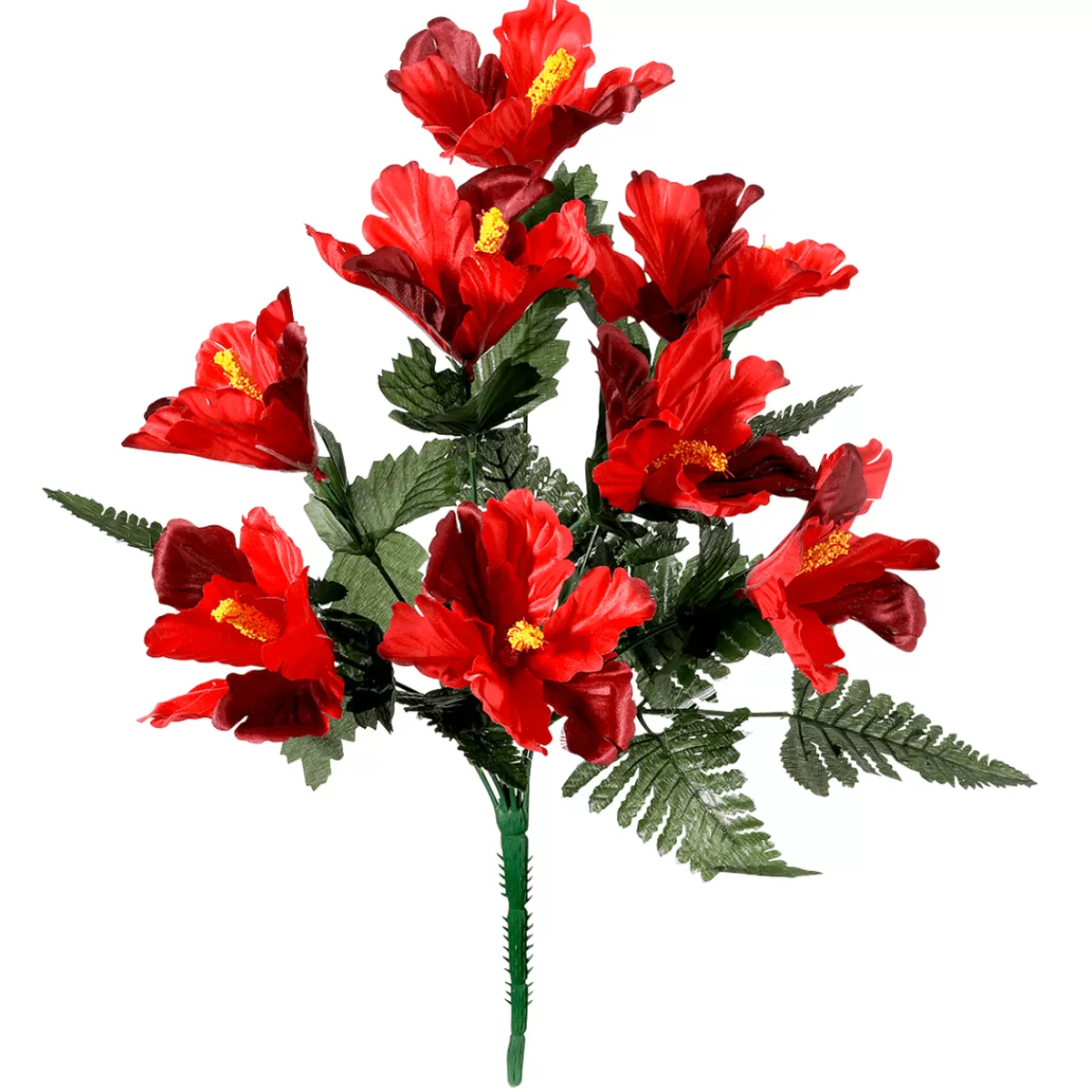 DecoWoerner Bouquet De Fleurs Artificielles D'hibiscus, 46 Cm,