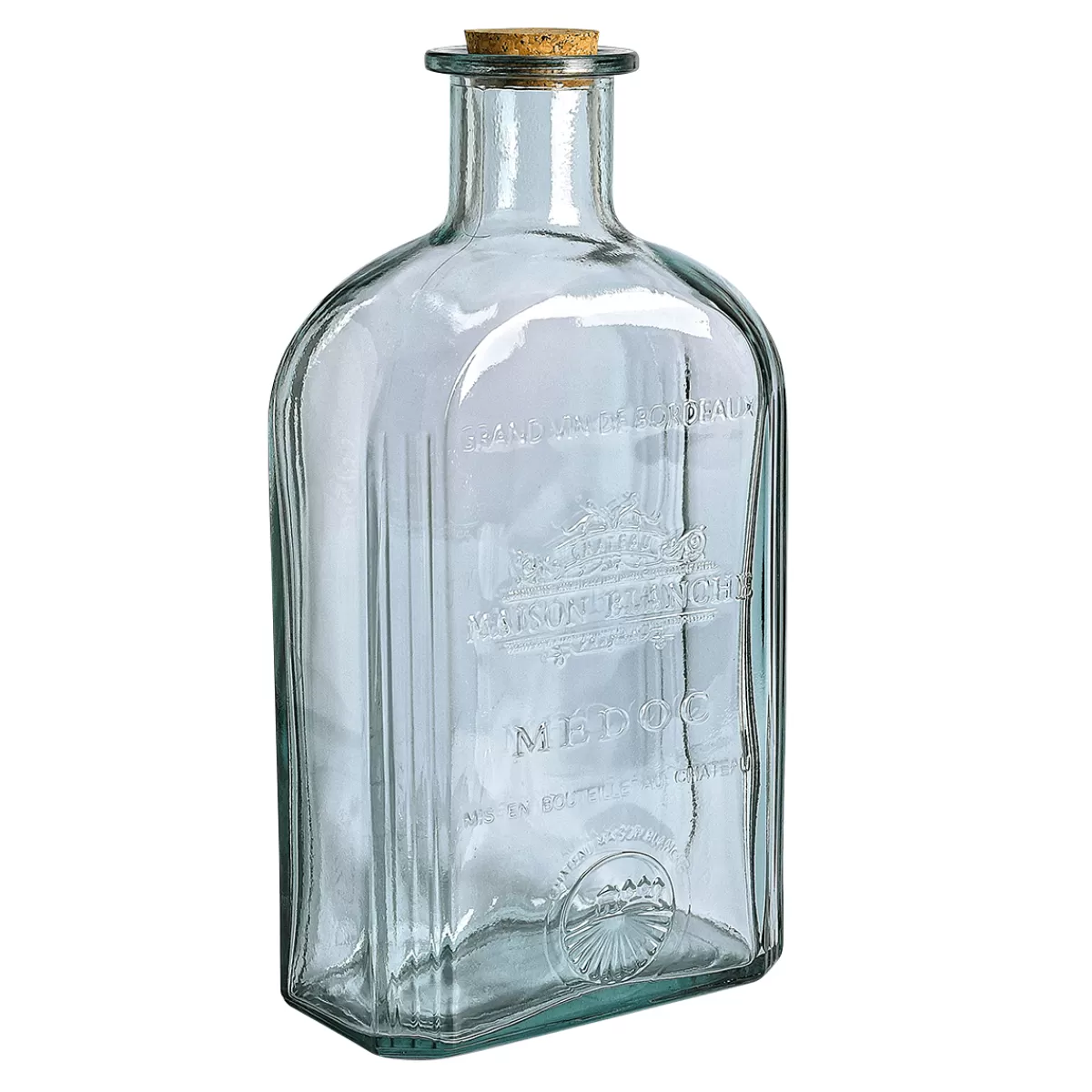 DecoWoerner Bouteille De Verre Décorative XXL Nostalgique 4,6 L, 39 Cm