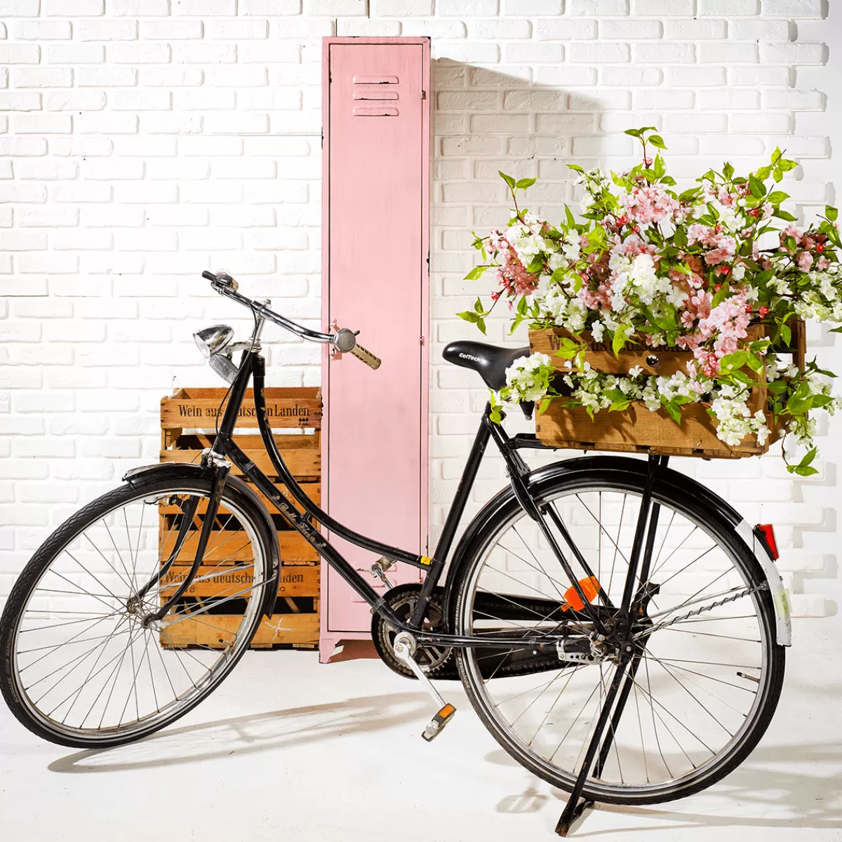 DecoWoerner Branche Artificielle En Fleur De Cerisier 65 Cm