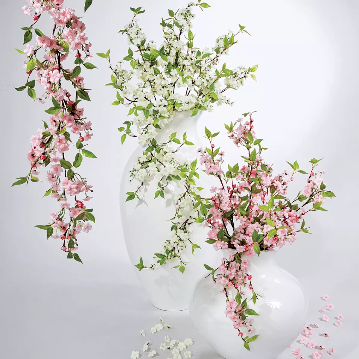 DecoWoerner Branche Artificielle En Fleur De Cerisier 65 Cm