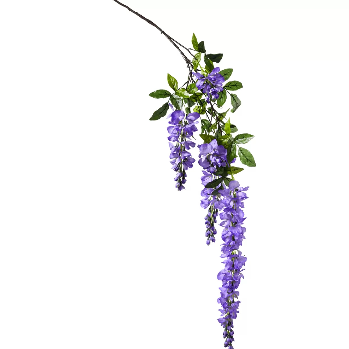 DecoWoerner Branche Artificielle Wisteria Laburnum, 140 Cm, Violet