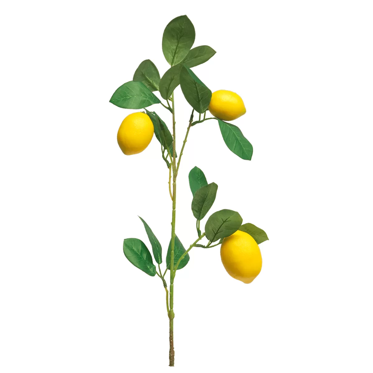 DecoWoerner Branche De Citron Artificielle Avec Citrons 74 Cm