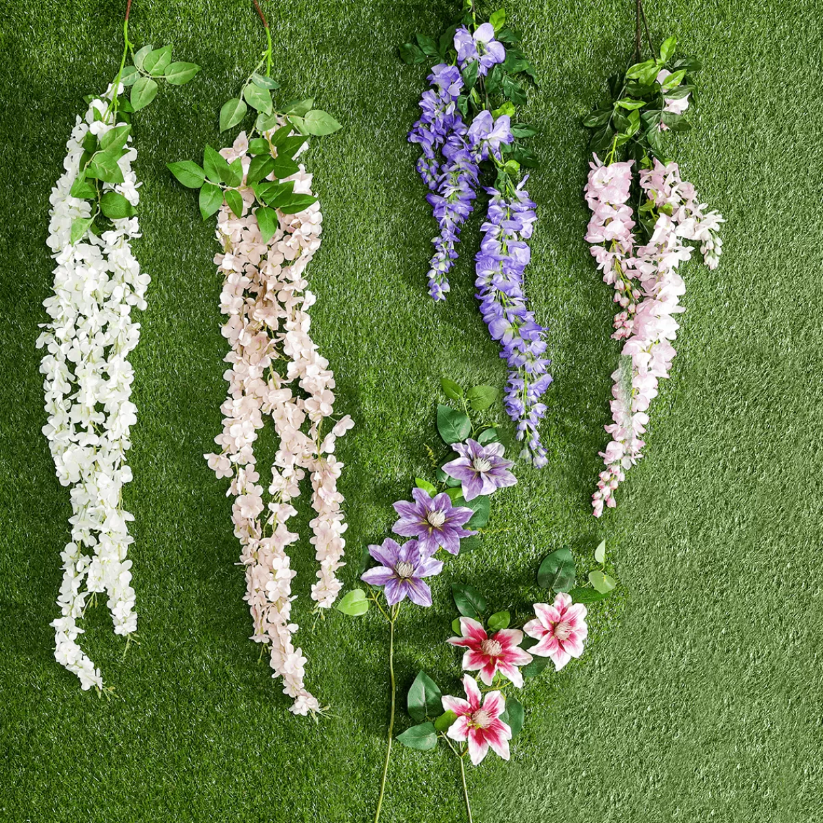 DecoWoerner Branche De Clématite Artificielle 15 X 7 X 80 Cm