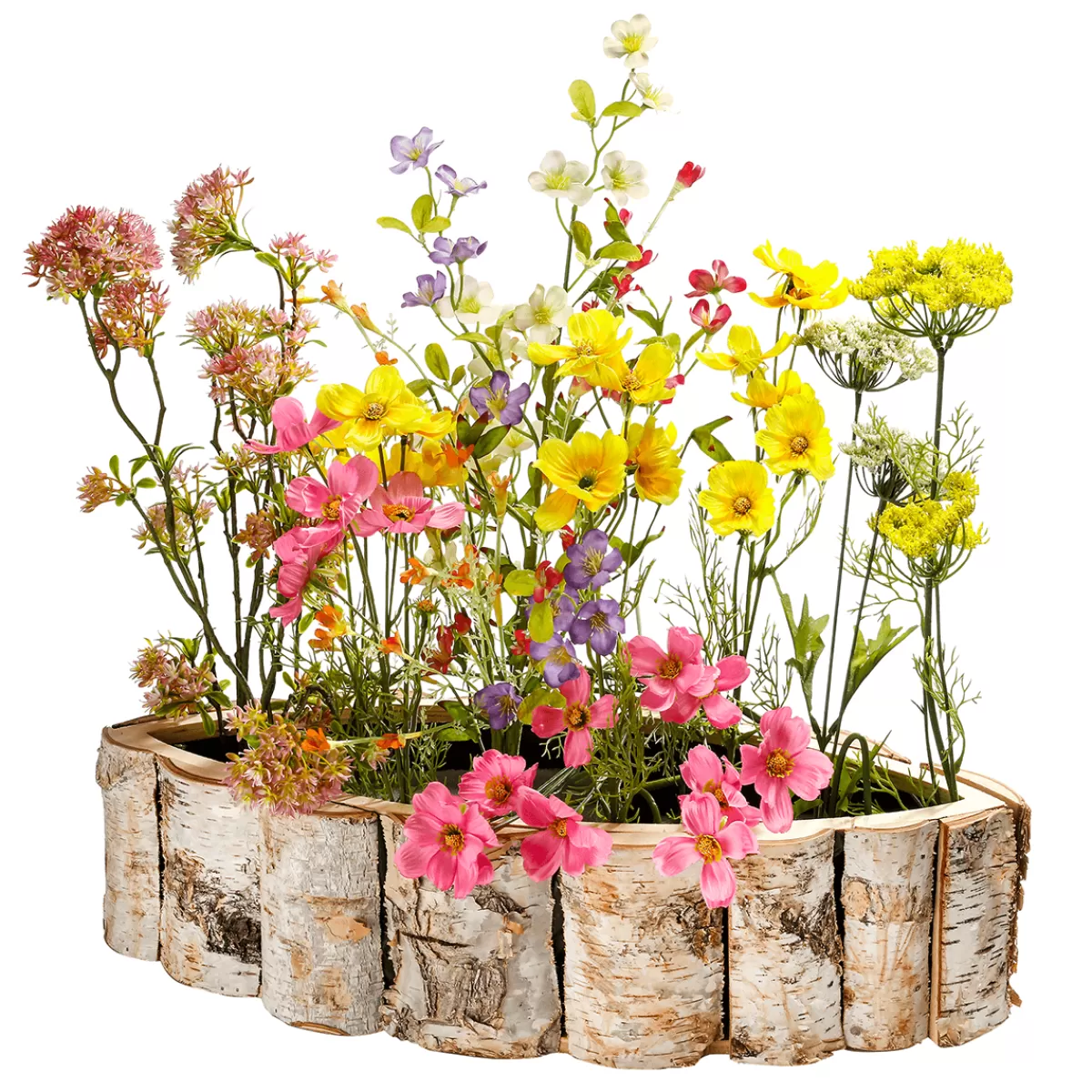 DecoWoerner Branche Mixte De Fleurs Colorées 85 Cm