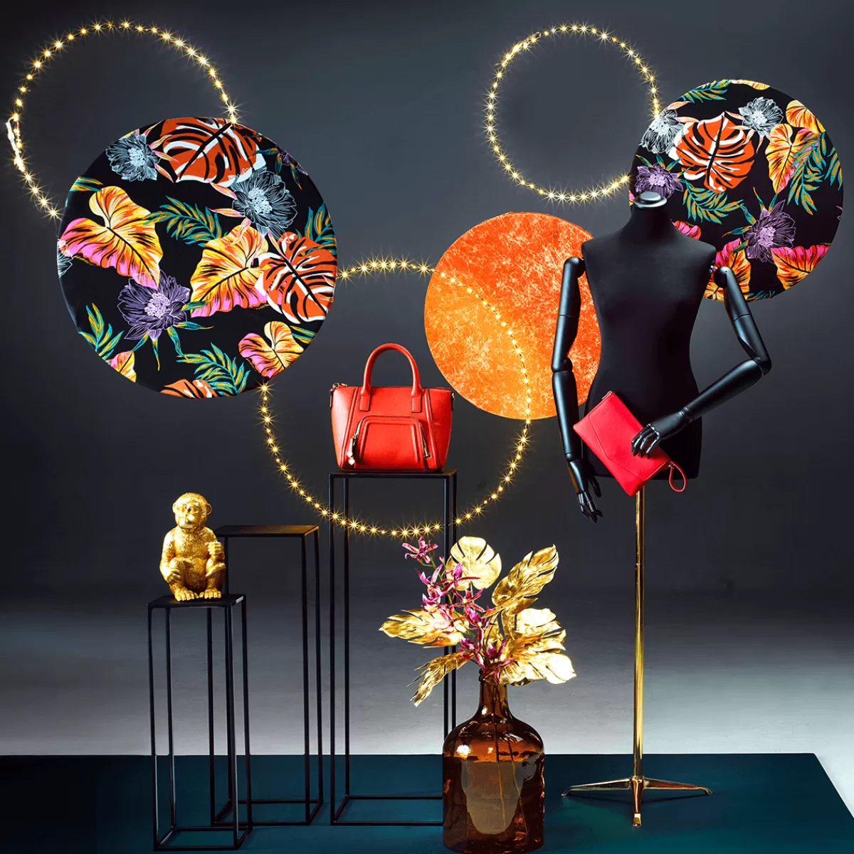 DecoWoerner Buste De Tailleur Femme, Buste 72 Cm, écru/chêne Clair