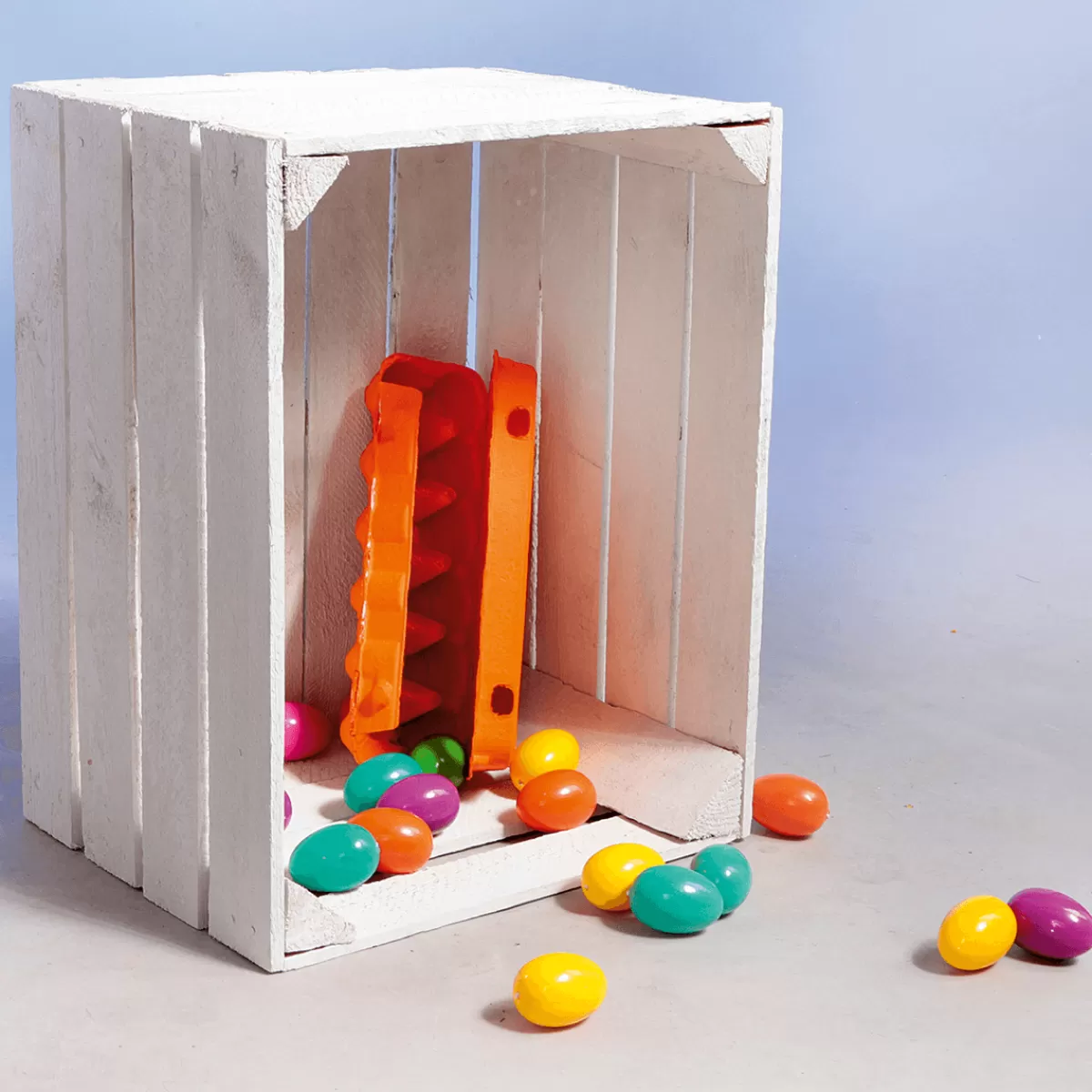 DecoWoerner Caisse En Bois Vintage Long. 50 Cm