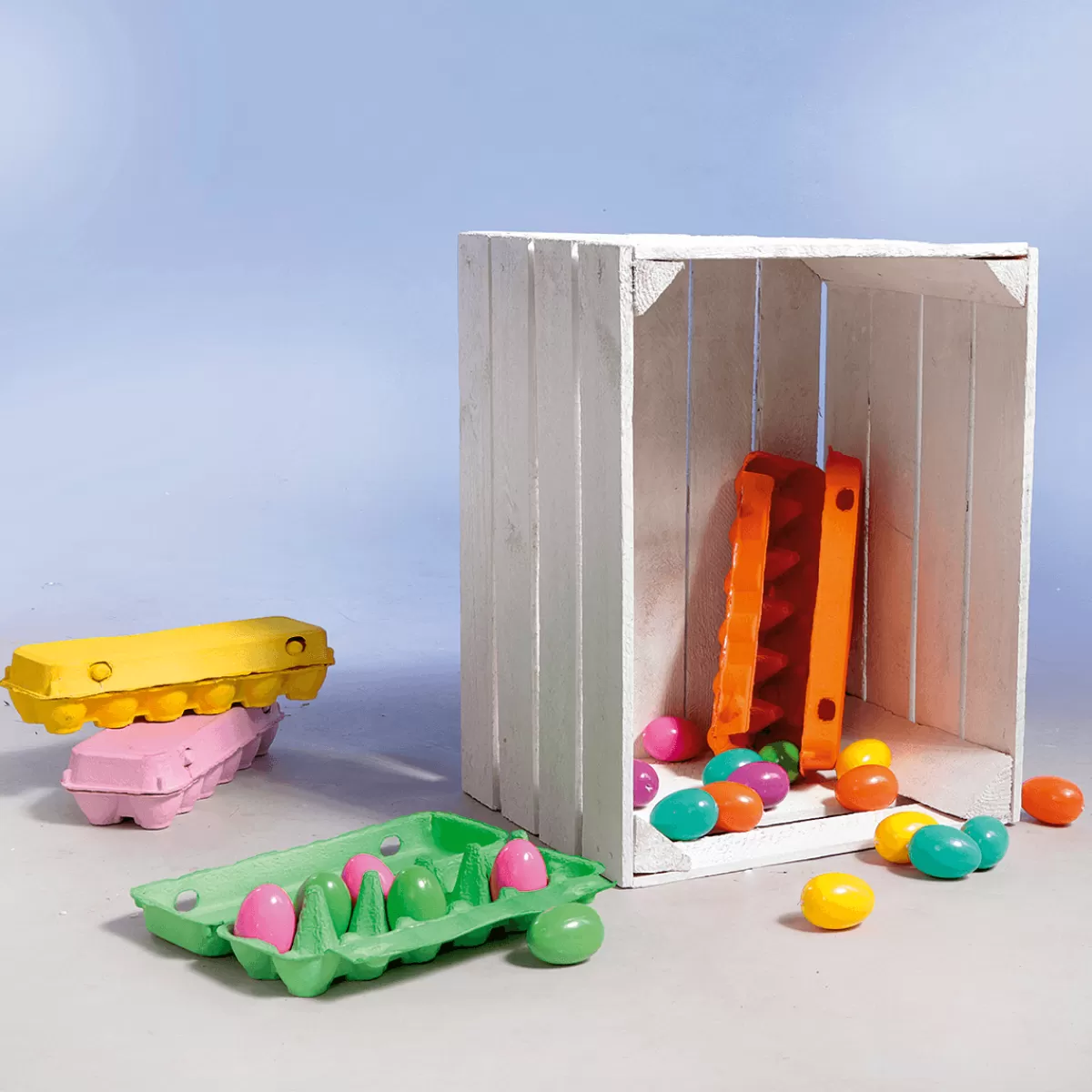 DecoWoerner Caisse En Bois Vintage Long. 50 Cm