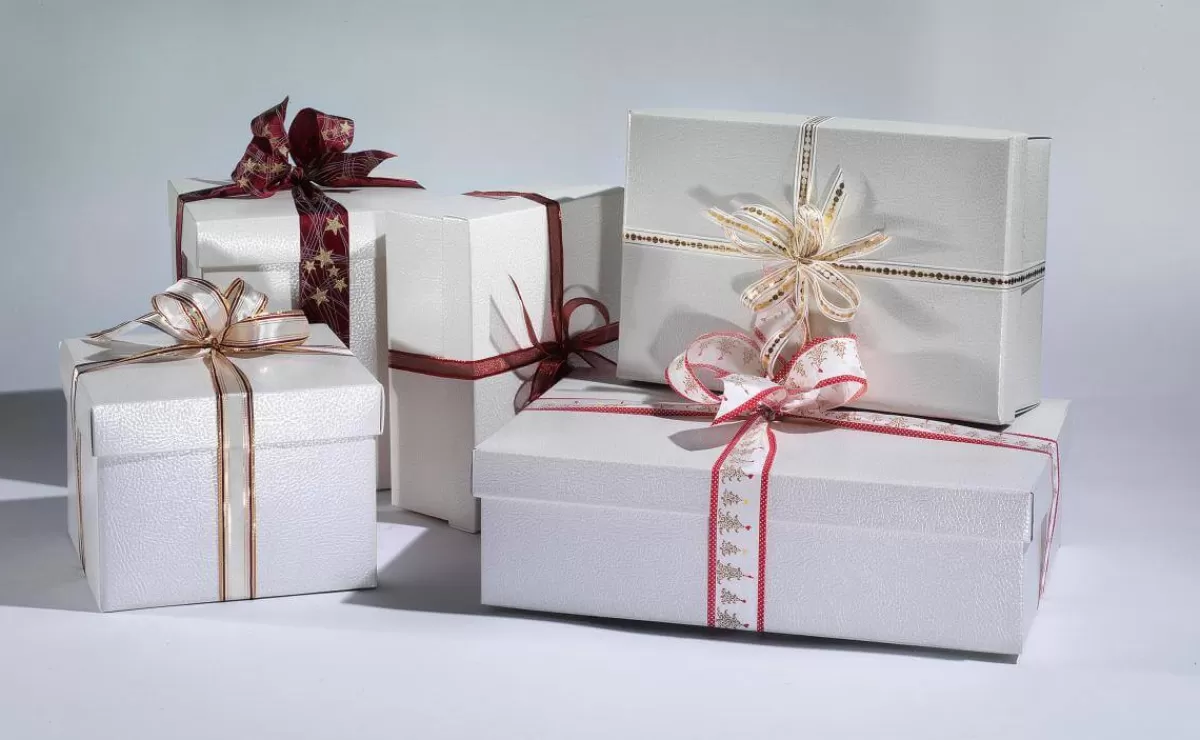 DecoWoerner Cartons Cadeaux 38 X 26 X 10 Cm, Ivoire 10 Pièces