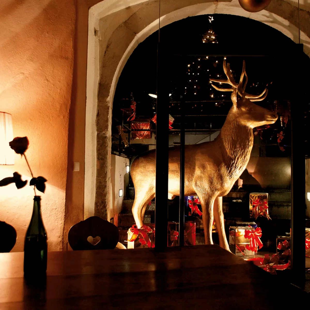 DecoWoerner Cerf Décoratif 231 Cm De Haut,