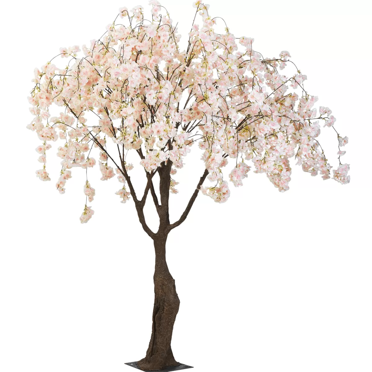 DecoWoerner Cerisier à Fleurs Artificiel Blanc, 150 Cm