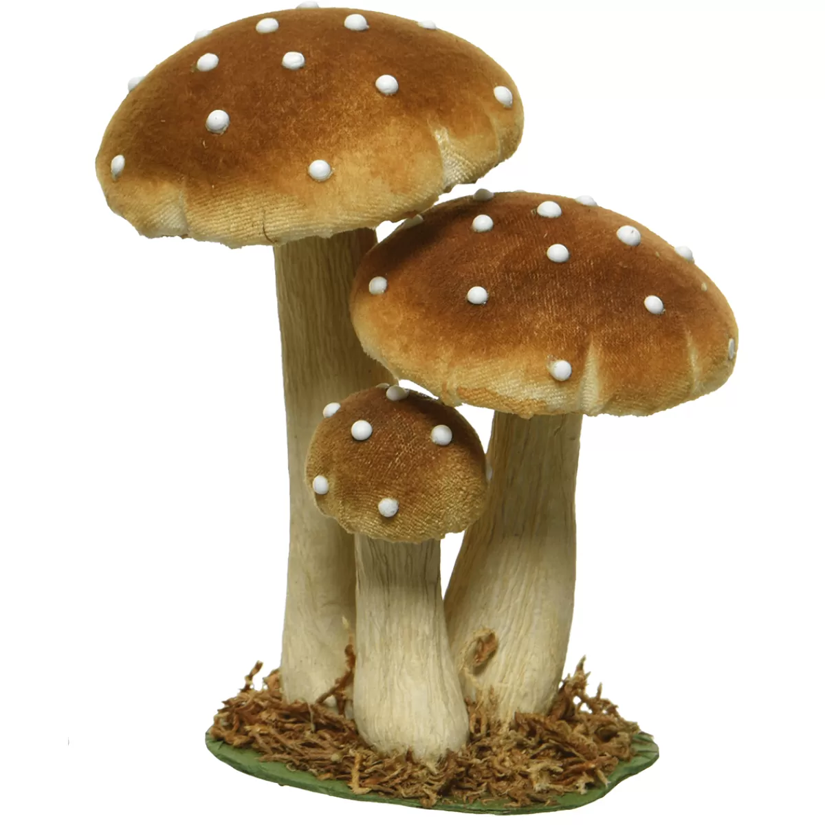 DecoWoerner Champignons Déco Avec Parapluie à Pois 17 Cm