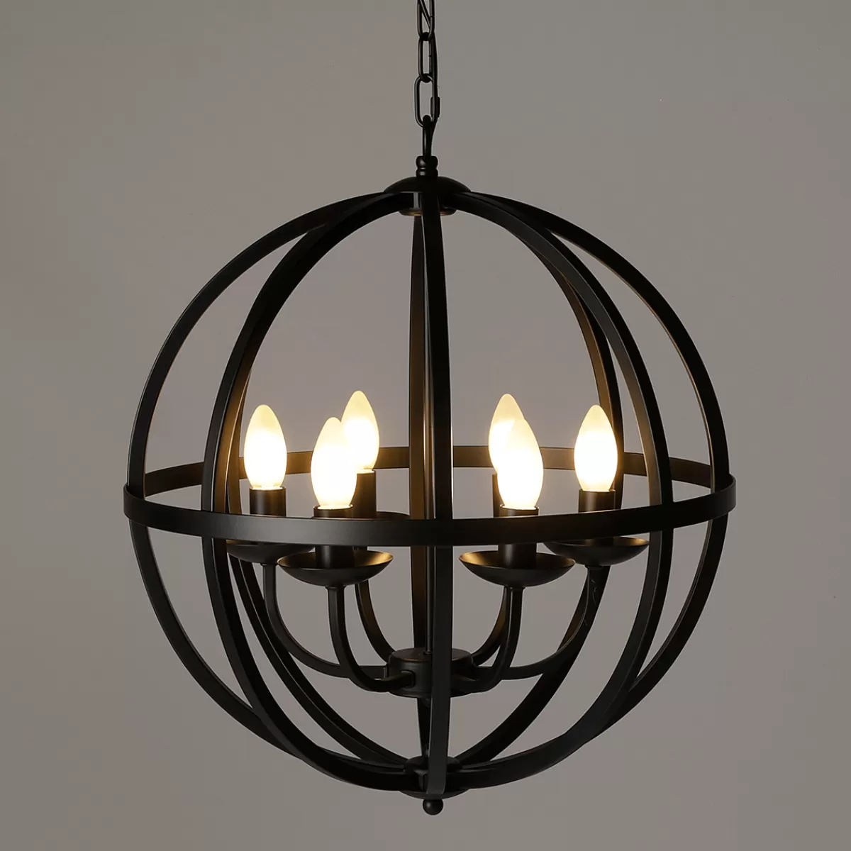 DecoWoerner Chandelier Boule En Métal